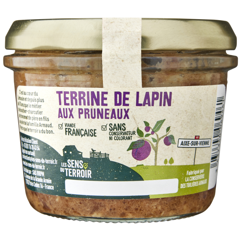 Terrine de lapin aux pruneaux