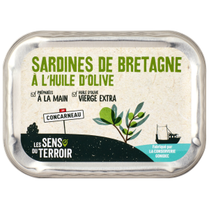Sardines de Bretagne<br>à l'huile d'olive vierge extra