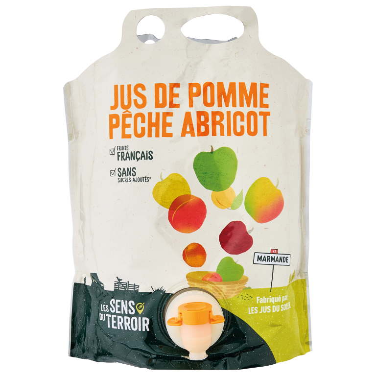 Jus de pomme - pêche - abricot