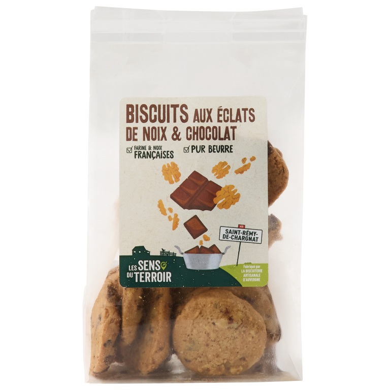 Biscuits aux éclats de noix & chocolat