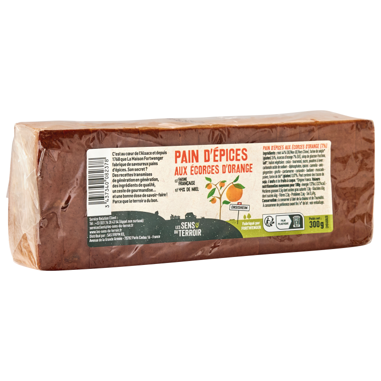 Pain d'épices écorces d'orange