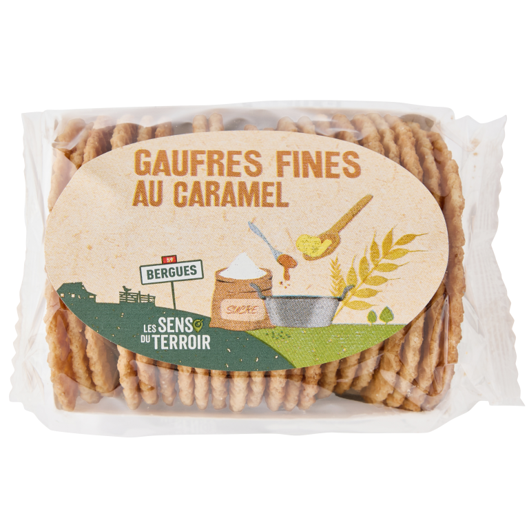 Gaufres fines au caramel
