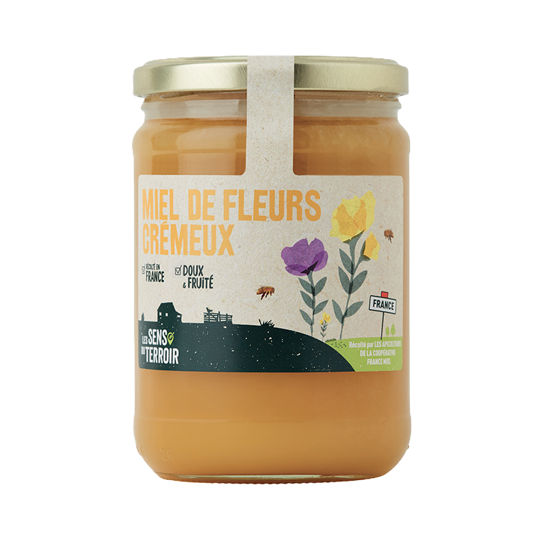Miel de fleurs crémeux
