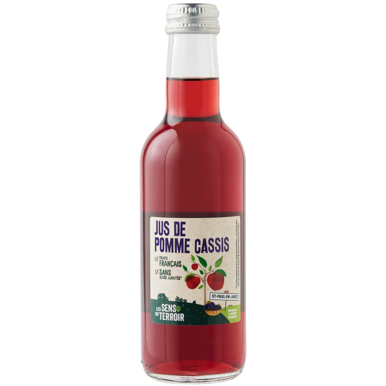 Jus de pomme cassis