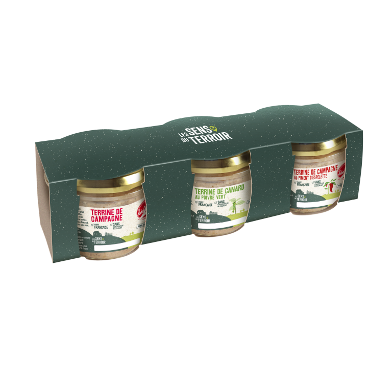 Coffret 3 terrines de 180 g